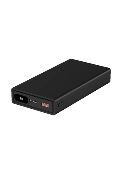 ENERX Powerbank 20000 Mah 2.1 Amper Dijital Göstergeli Enr-p20188dc Siyah