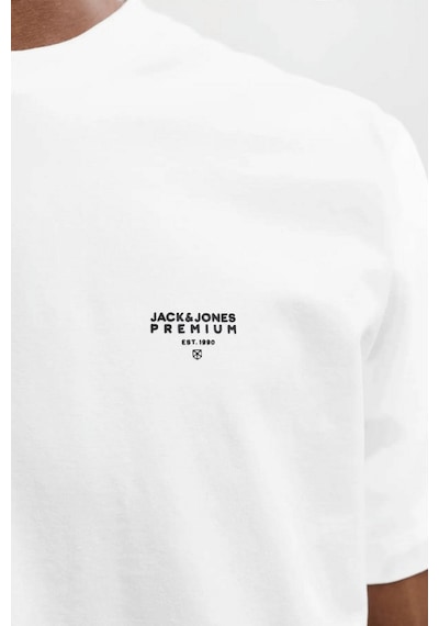 Jack & Jones Erkek T Shirt 12292383 Beyaz Beyaz