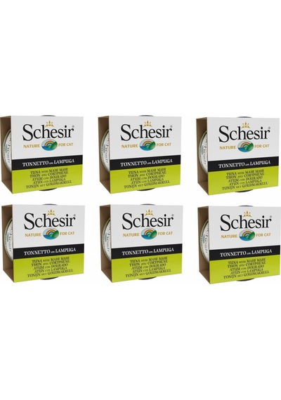 Schesir Jelly Ton Balıklı ve Mahi Mahili Yetişkin Kedi Konservesi 6 x 85 G