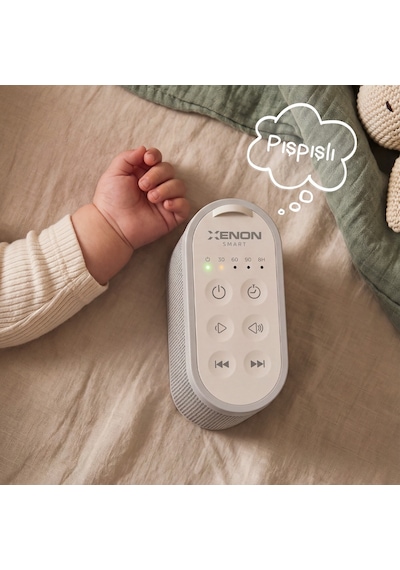 Xenon Smart Beyaz Gürültü Makinesi | 21 Sesli, Akıllı Zamanlayıcılı, Bebek ve Yetişkin Uyumlu, Uyku Arkadaşı (X6230)