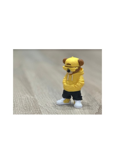 Kapüşonlu Ayı Figürü 10cm