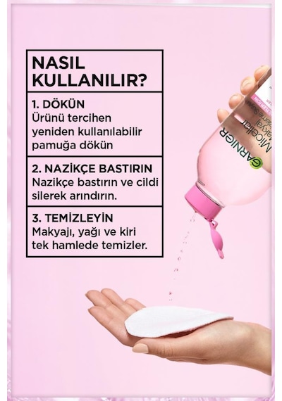 Micellar Makyaj Temizleme Suyu 700ml, 24 Saat Nemlendirme, Hassas Ciltler İçin, Vegan & Cruelty Free 3600541938533-11403