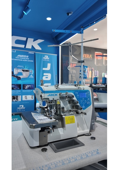 Jack C4-4 İplik Full Otomatik Overlok Makinası 7000 Devir, Konuşan Paket Yok