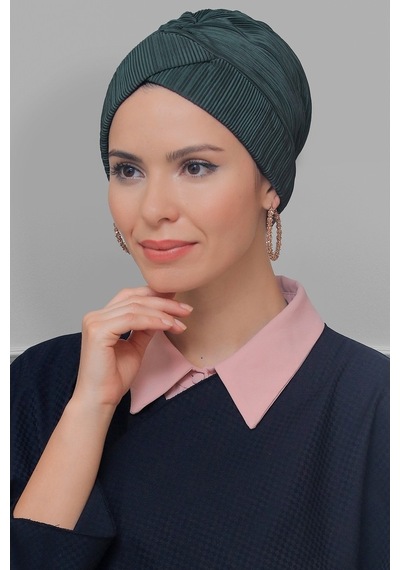 Hürrem Bone Füme Pratik Hazır Geçmeli Tesettür Bone Fukuro Piliseli Çapraz Bü Füme