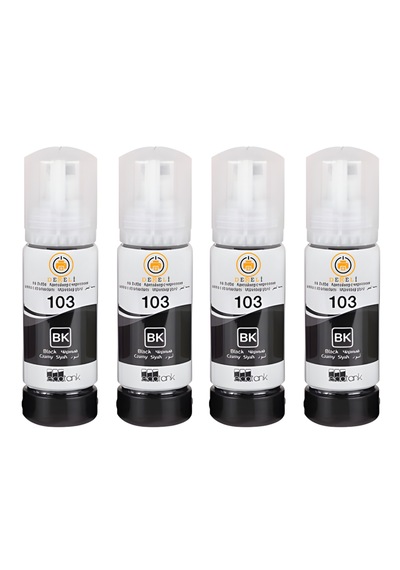 101 / 103 Uyumlu Black Mürekkep 4 Adet L3110 L3150 L3250 L4150 L4160 L6160 L6170 4x135ml