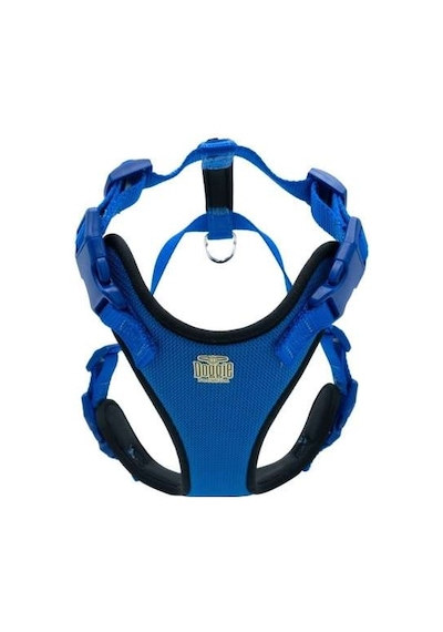 Doggie Havalı Ped Dokuma Göğüs Tasması Royal Blue 2 x 45-55 CM Mavi