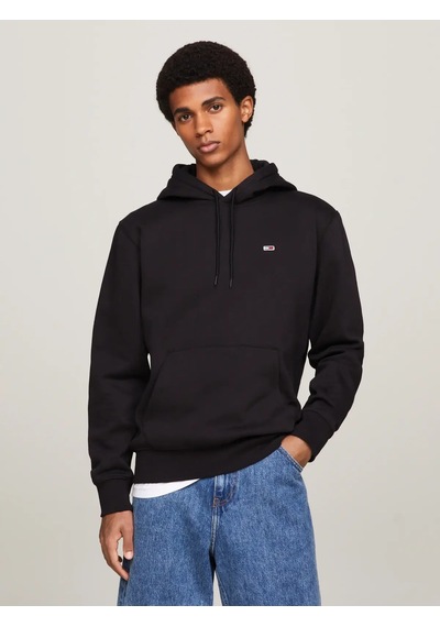 Tommy Hilfiger Tjm Regular Fleece H Erkek Siyah Hoodie