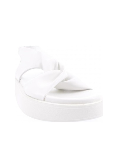 Dgn 4848-22y Kadin Kalin Bantli Sandalet 4848-2027-R0198 Beyaz