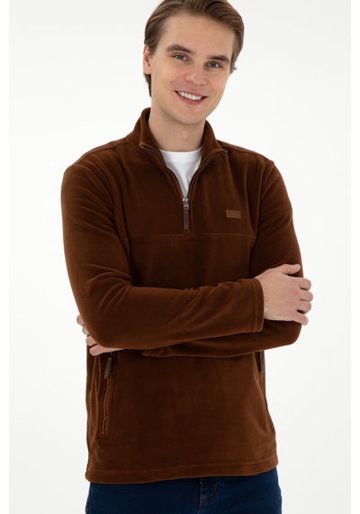 U.s. Polo Assn. Erkek Kahverengi Sweatshirt 50290609-vr029 Kahverengi