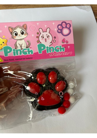 Twins Stars 1 Adet Kedi Patisi Squishy Oyuncağı Sukuşi 7,5x6,5cm