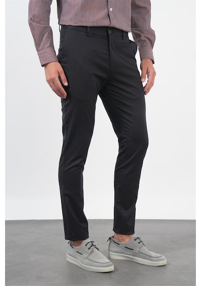 İmza Siyah Yan Cep Slim Fit Casual Pamuklu Chino Pantolon 1003260178