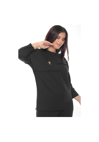 Lady Majestic Cotton 1. Kalite Büyük Beden Özel Tasarım Eşofman Takımı Siyah