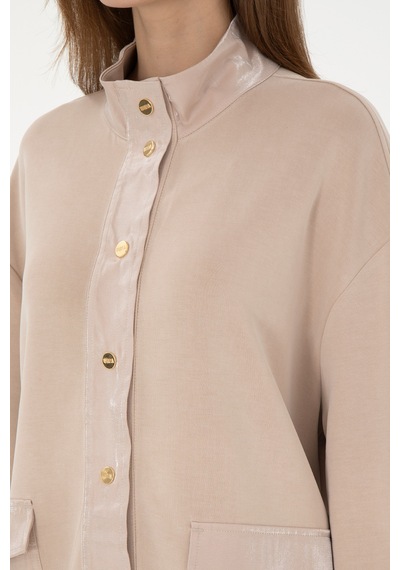 U.s. Polo Assn. Kadın Kum Sweatshirt 50292357-vr085 Kum