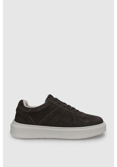 Lufian Jaques Erkek Deri Sneaker Ayakkabı Kahverengi Kahverengi 112230226100400 Kahverengi