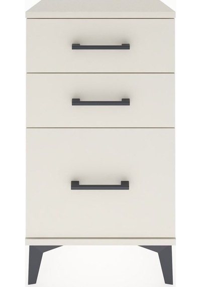 Arges Komodin 3 Çekmeceli 44x30x80 Aytaşı-aytaşı Aytaşı