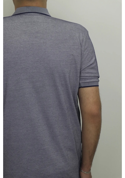 Santa Dmctekstil Erkek Düz Klasik Kesim Rahat Kalıp Polo Yaka T-shirt Lacivert