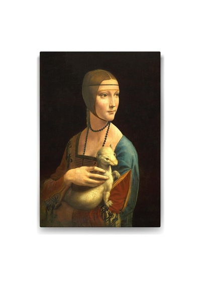 Da Vinci - Erminli Kadın Tablosu - 40x60cm 7/8 Yaş