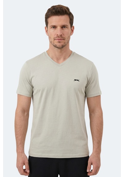 Slazenger Rıvaldo T Erkek Açık Gri Tişört