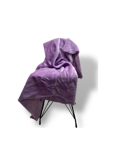 Zp-lutur- Tüy Dökmez Ithal Lila Renk Peluş Kumaş 100x150 Cm Ev Tekstil Lila Lila
