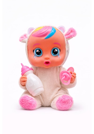 Ağlayan Ve Konuşan Et Bebek 20 Cm Su İçen Bebek Oyuncağı 3+ Yaş Beyaz