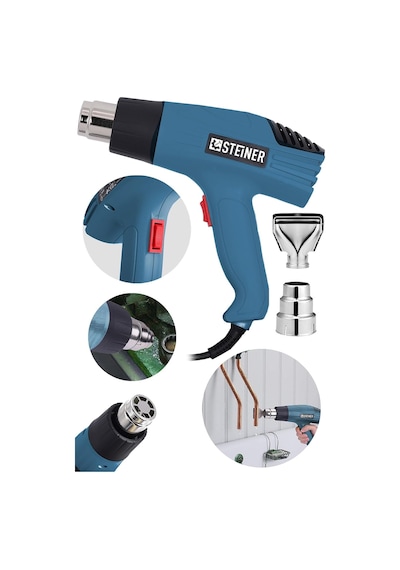 Steiner Alman Gt-3000 Watt 2 Kademeli Isı Tabancası Çelik Rezista