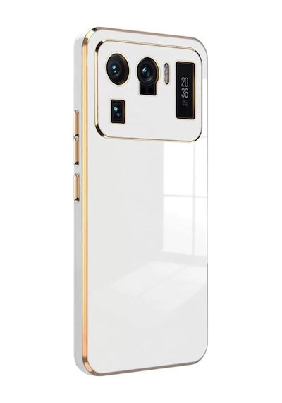 Newface Xiaomi Mi 11 Ultra Kılıf Volet Silikon - Beyaz Resimdeki