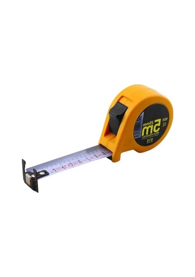 Mıknatıslı Çift Taraflı Şerit Metal Metre - 5 Metre 0.004 M - 0.012 M