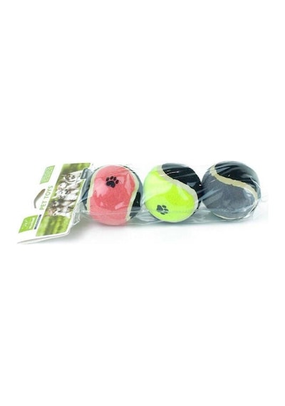 Nunbell Pati Desenli 3'lü Tenis Topu 6,5 Cm
