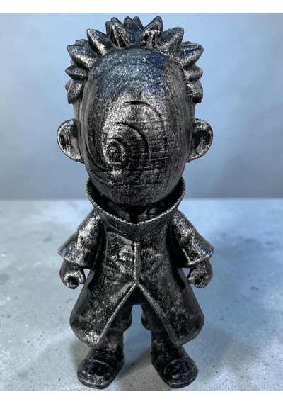 Naruto Obito Figür Uchiha Maskeli Savaşçı Gümüş Kaplamalı Aksiyon Figürü 10cm