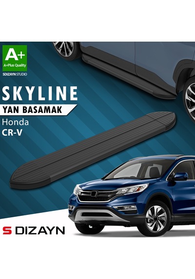 S-dizayn Honda Cr-v 4 Skyline Siyah Yan Basamak 173 Cm 2012-2018 A+ Kalite
