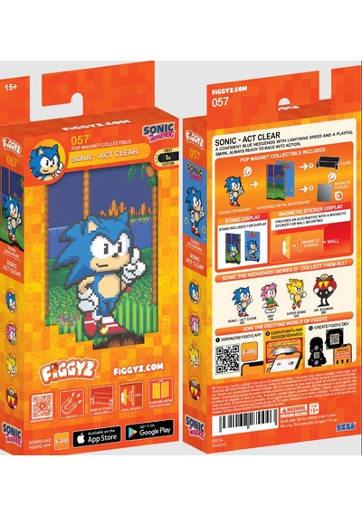 Figgyz Sonic-act Clear 57 - Sonic The Hedgehog Classic