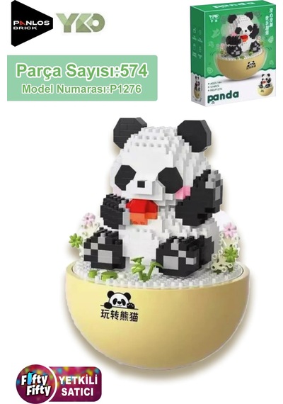 Panlos Yko Serisi Dekoratif Ve Koleksiyonluk Panda Modeli 574 Parça Yapım Seti -ffp1276 Panlos Yko Serisi Dekoratif Ve Koleksiyonluk Panda Modeli 574 Parça Yapım Seti -ffp1276