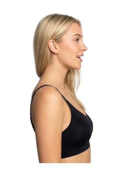 New Bra 6240-kadın Desteksiz B Cup Hayalet Sutyen Siyah