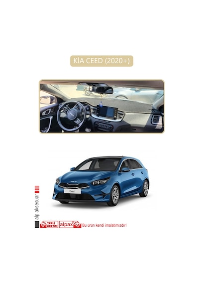 Kia Ceed 2020+torpido Koruma Halısı Bej Kenar