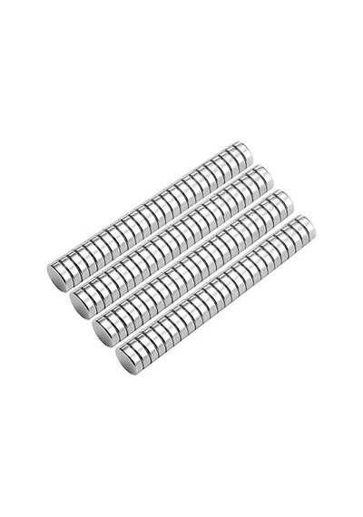 100 Adet Yuvarlak Mini Mıknatıs Seti, 5x1 Mm