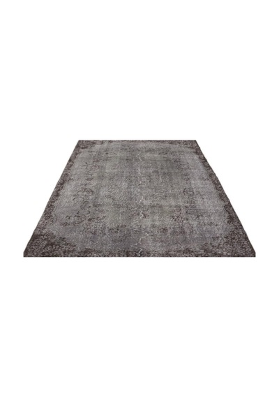 El Dokuması Vintage Yün-pamuk Gri Halı 13273 170 X 267 Cm