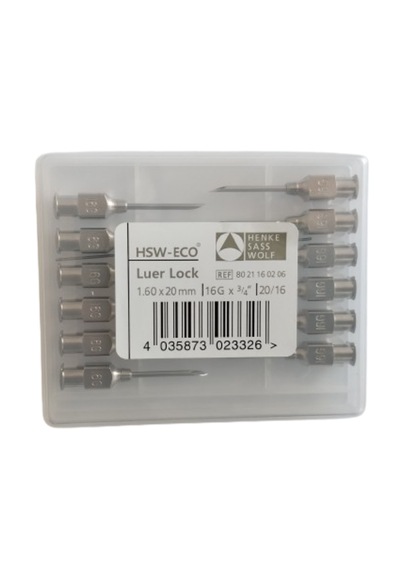 Henke - Enjektör Ucu Çelik 16g X 3/4" 1 Paket 12 Adet