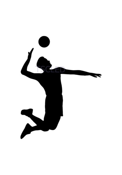 Spor Çıkartması Voleybol Oyuncu Araba Sticker Yapıştırması