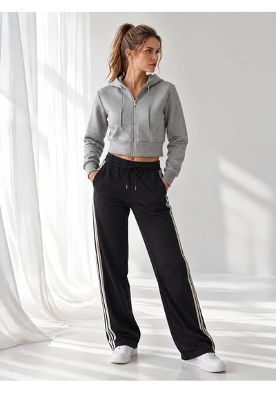 Nealirsanall.com Kadın Dalgıç Kumaş Crop Kapüşonlu Fermuarlı Ceket - Esnek & Spor Sweatshirt Ceket Gri Nealirsanall.com Kadın Dalgıç Kumaş Crop Kapüşonlu Fermuarlı Ceket - Esnek & Spor Sweatshirt Ceket Gri