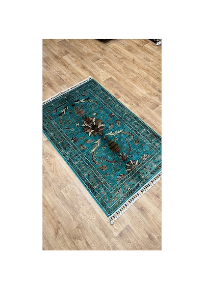 El Dokuma Afghan Halısı Mavi