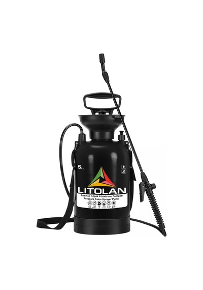 5 Litre 2'1 Basınçlı Köpük Püskürtme El Pompası 4x Sıvı Nozul Ve 1x Köpük Nozul Püskürtücü
