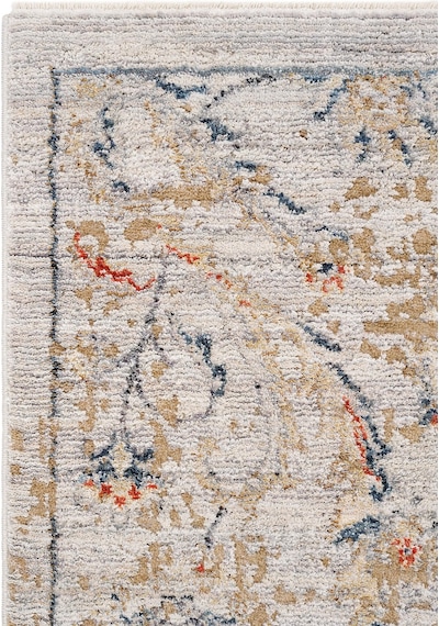 Cool Halı Hanedan Krem Klasik Desenli Çiçekli Otantik Halı Bohem Vintage Oturma Odası Salon Halısı
