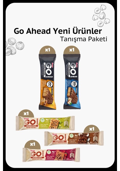 Go Ahead Yeni Ürünler Tanışma Paketi - Granola Ve High Protein Bar Çeşitleri