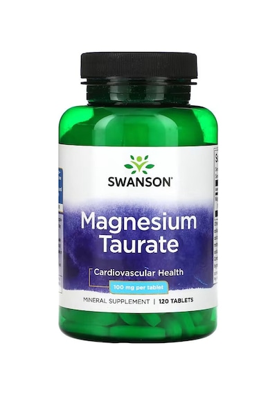 Swanson, Magnesium Magnezyum Taurate, 100 Mg, 120 Tablet