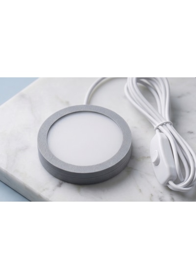 Led Lamp - Kit 001 Uyumlu 3d Yazıcı Lamba Donanım Kiti Beyaz Bambu Lab Mh001 Tam Uyumlu + Şarj Adaptörü Hediyeli Gri