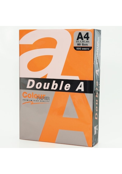 Double A Renkli Fotokobi Kağıdı 500 Lü A4 80 G Safron