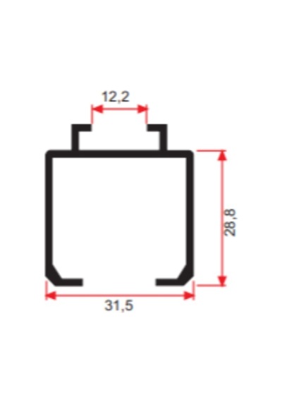 Sürme Kapı Rayı Alm Arp-366 2Mt 51 Kg 7222