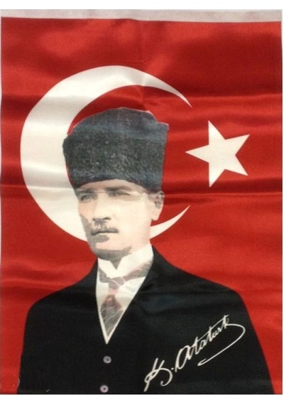 50X75 ATATÜRK İMZALI KALPAKLI POSTER ATATÜRK RESİM ATATÜRK BAYRAK