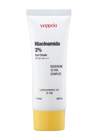 Yeppda %3 Niacinamide İçeren Aydınlatıcı Vegan Güneş Kremi Yeppda Niacinamide Sun Cream SPF50+ PA++++ 50ml