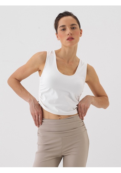Xint Beyaz Doğal Dökümlü Slim Fit Atlet 602457